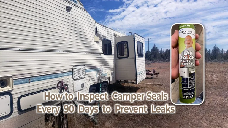 How to Inspect Camper Seals Every 90 Days to Prevent Leaks