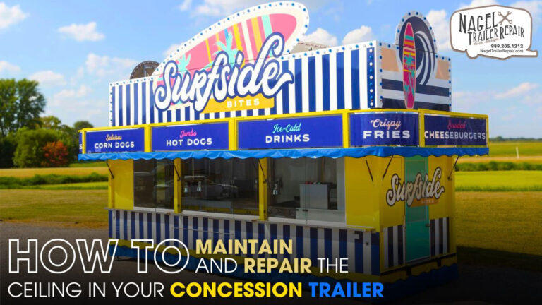 How to Maintain and Repair the Ceiling in Your Concession Trailer