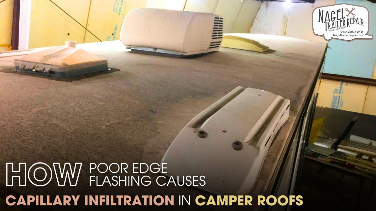 How Poor Edge Flashing Causes Capillary Infiltration in Camper Roofs