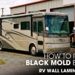 A Class A Motorhome Parked Outside of a RV Repair Shop