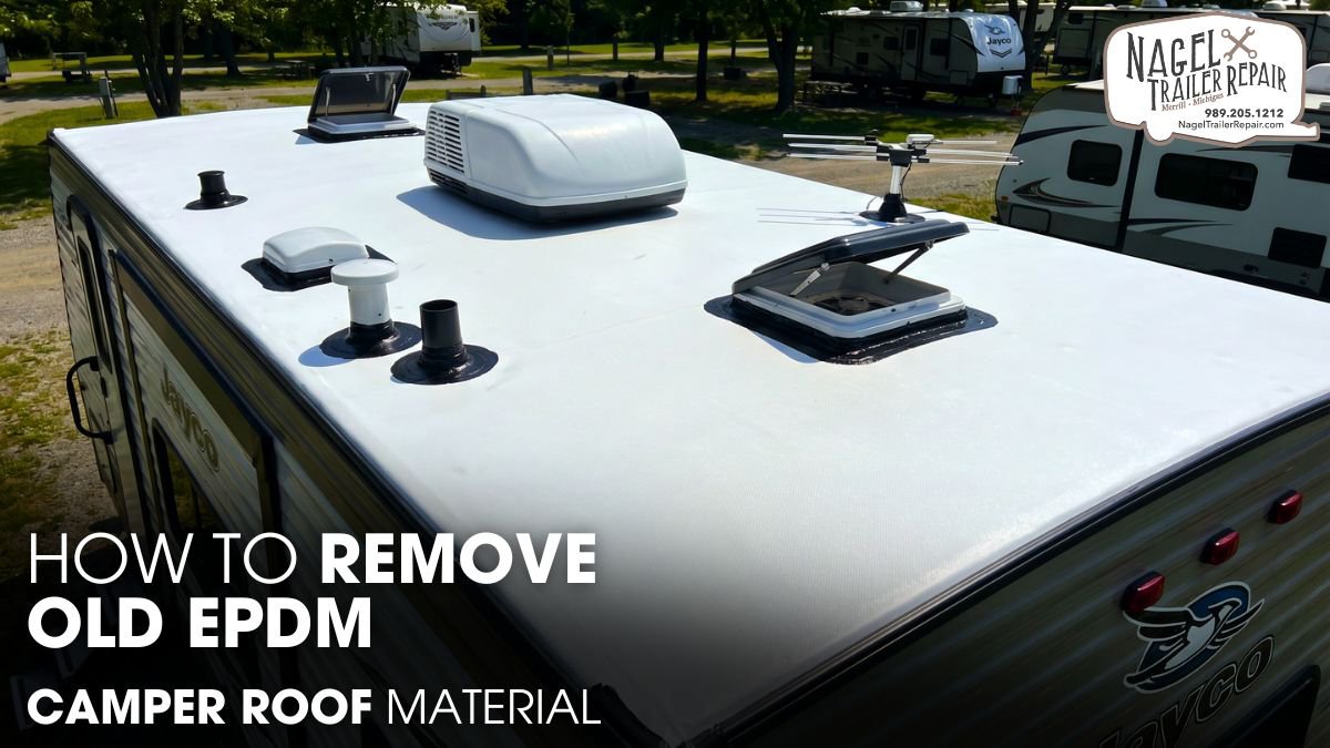A Jayco Camper Parked at An RV Ground Showing It's Roof