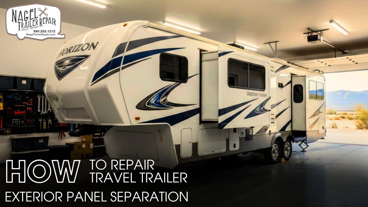 Travel Trailer Exterior Panel Separation Repair