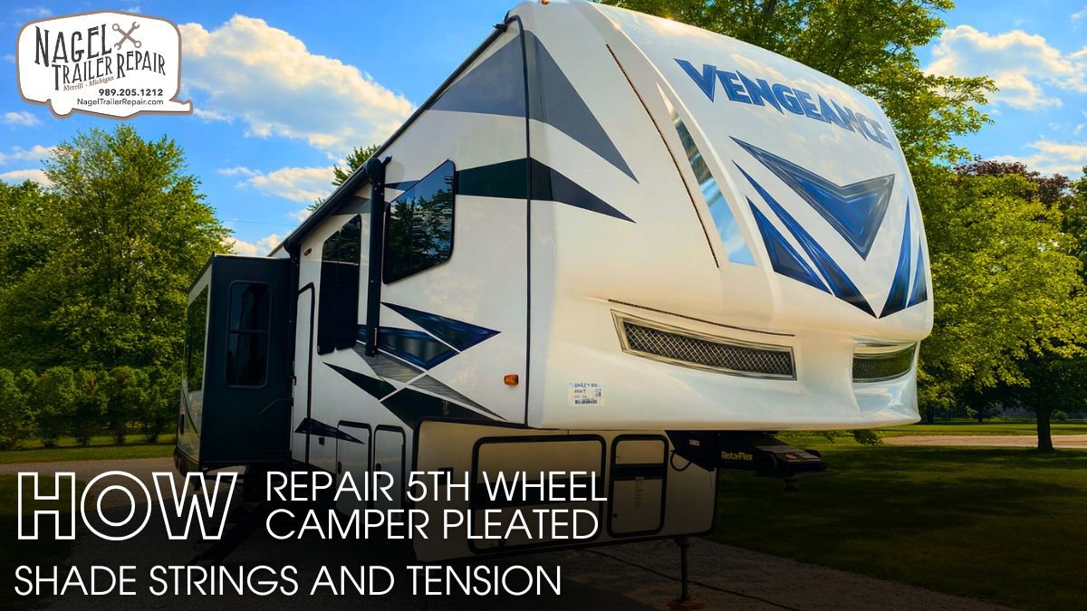 How to Repair 5th Wheel Camper Pleated Shade Strings and Tension