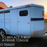 How to Replace a Bent A-Frame Tongue on a Cargo Trailer