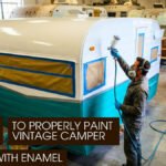 Vintage Camper Exteriors Painting with Enamel