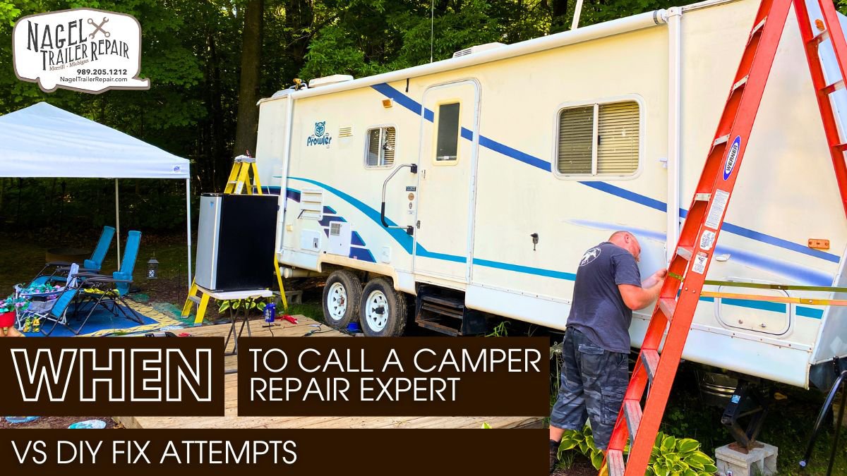A Male Technician Providing Mobile Camper Repair Services